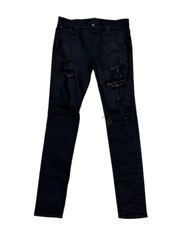 AMIRI Distressed Denim Jeans Black