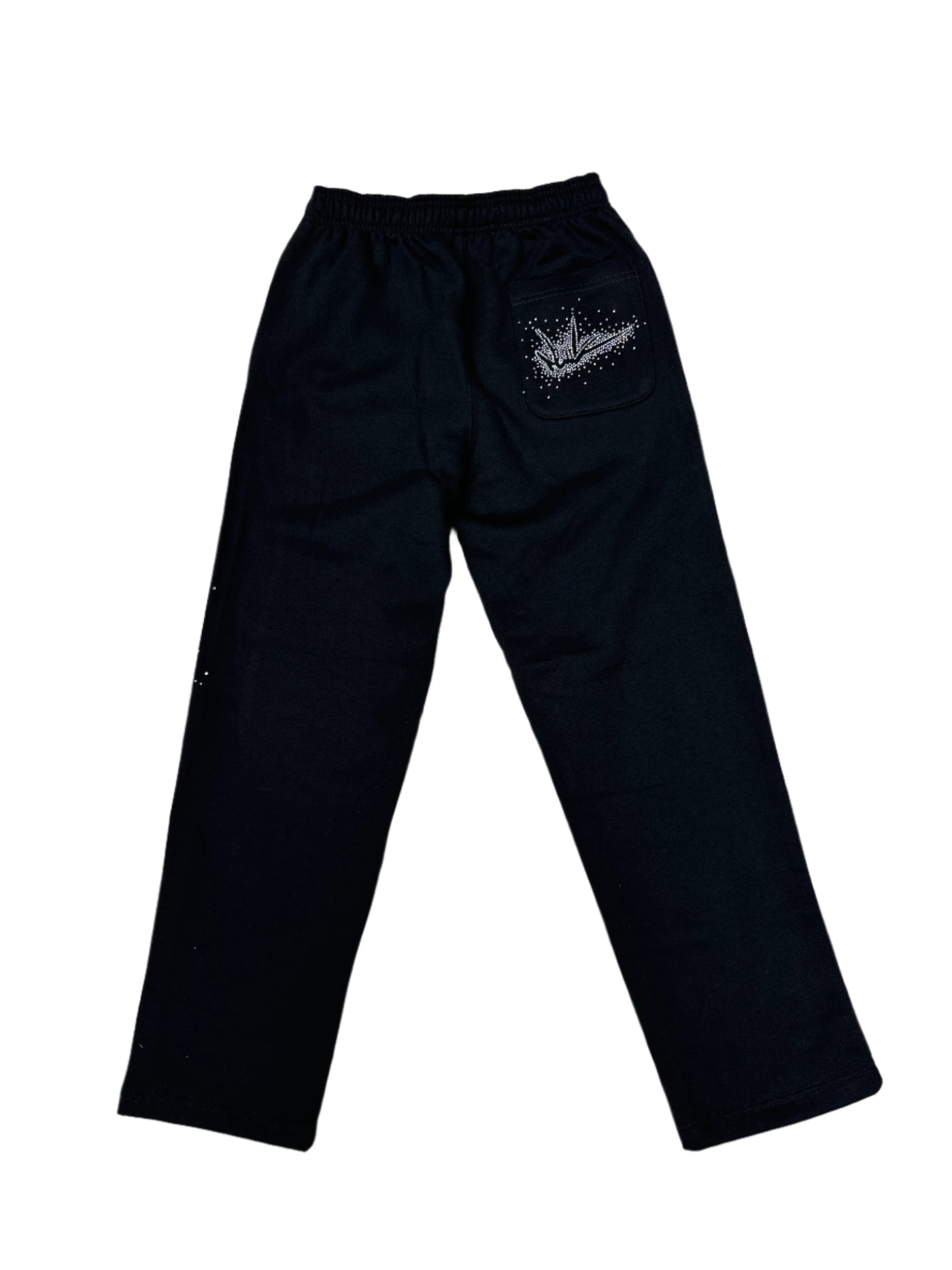 NewYrrk Flare Sweatpants Outline w/ White Crystals