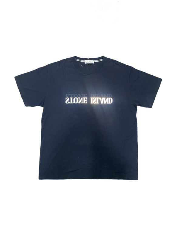 Stone Island Graphic Six Reflective T-Shirt Navy