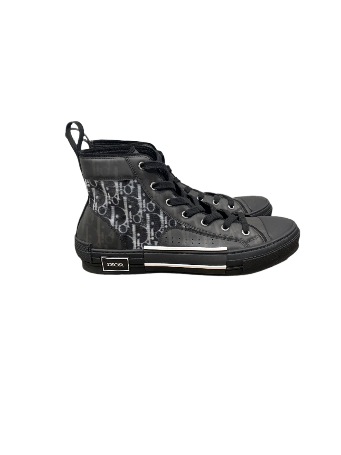 Dior B23 High Top Canvas Oblique Black