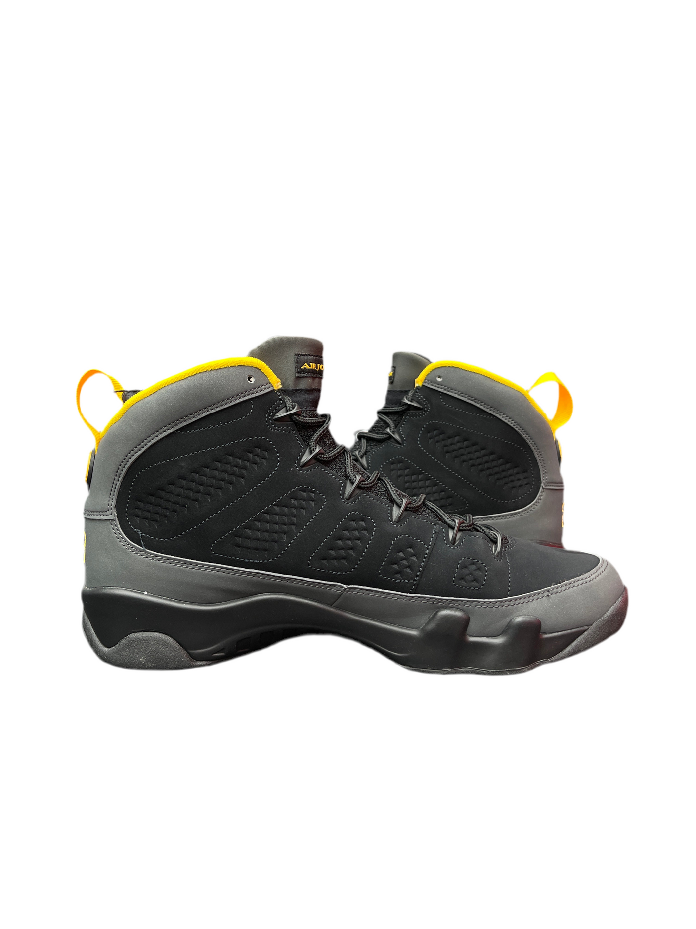 Nike Air Jordan 9 Retro Dark Charcoal University Gold