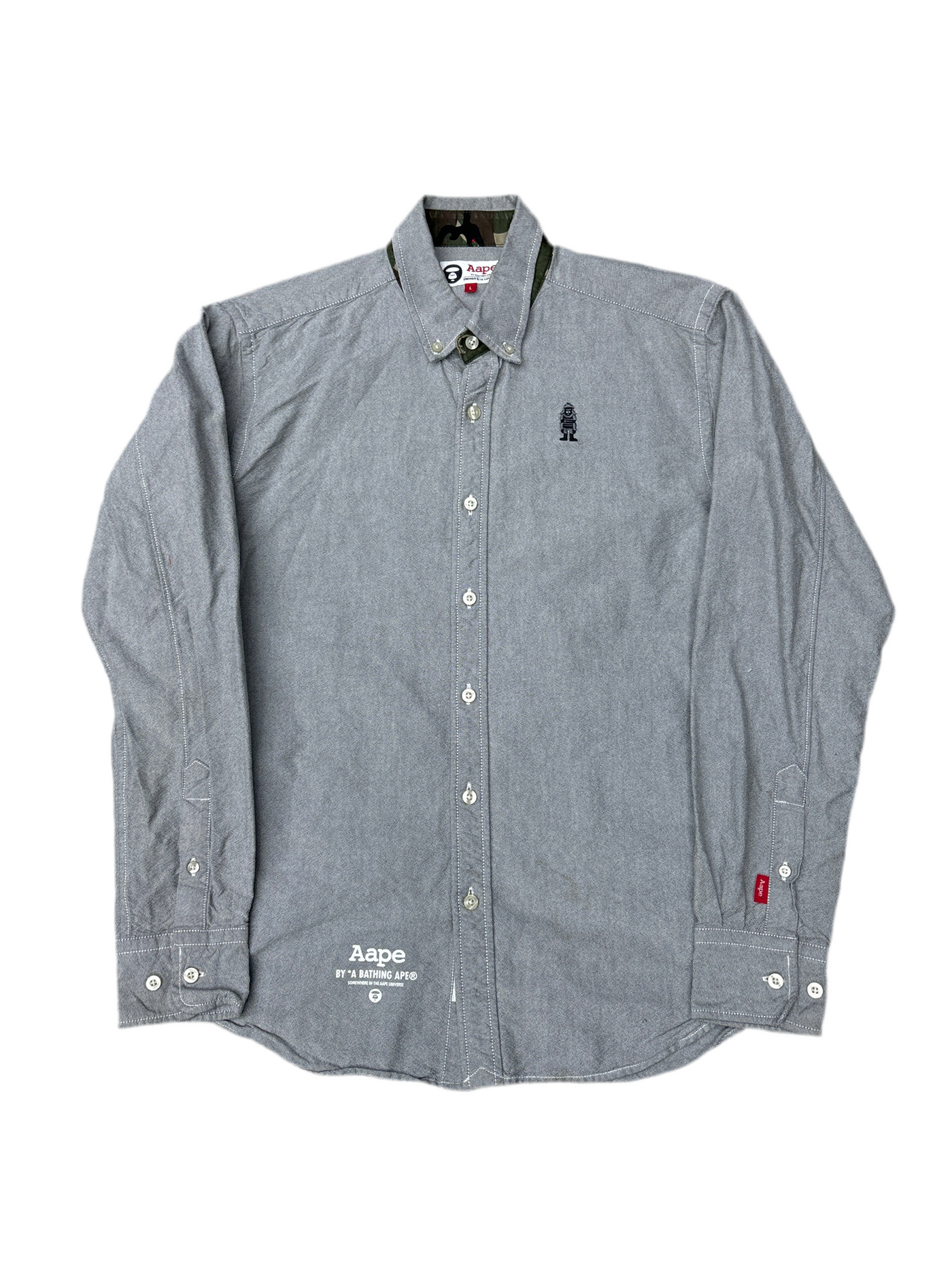 AAPE Ape Face Button Down Shirt