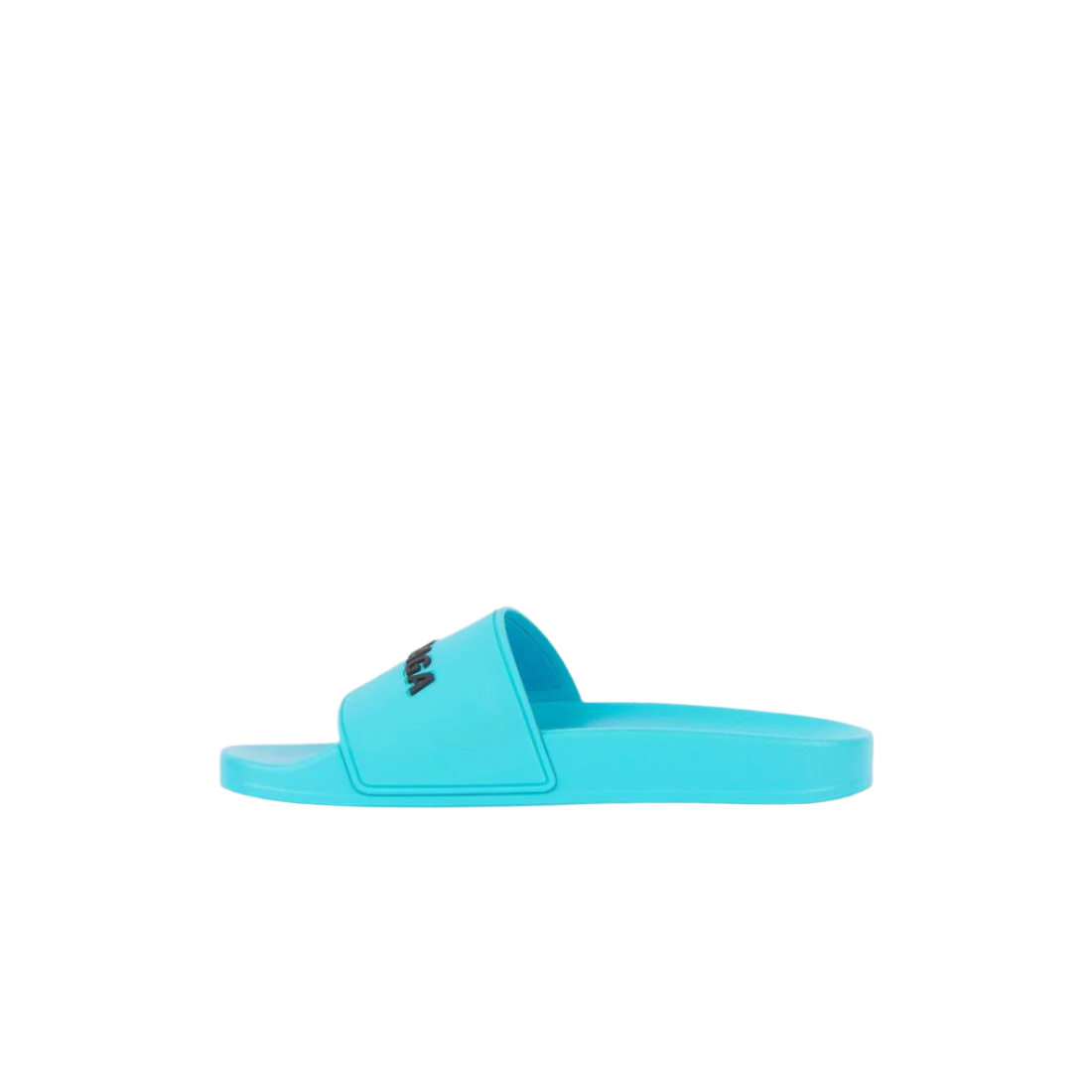Balenciaga Pool Slides Turquoise Black