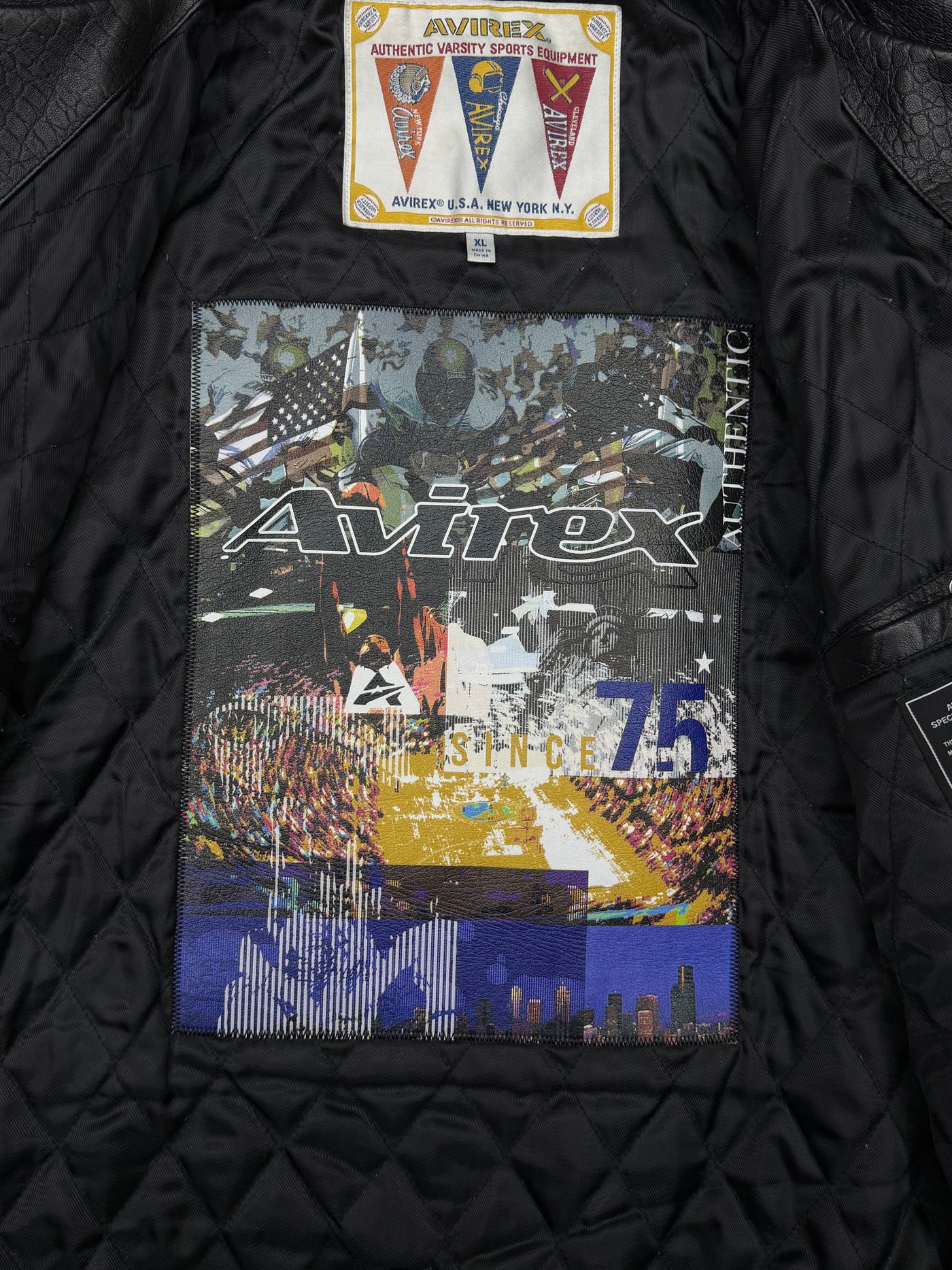 Avirex Icon Croc Jacket Black