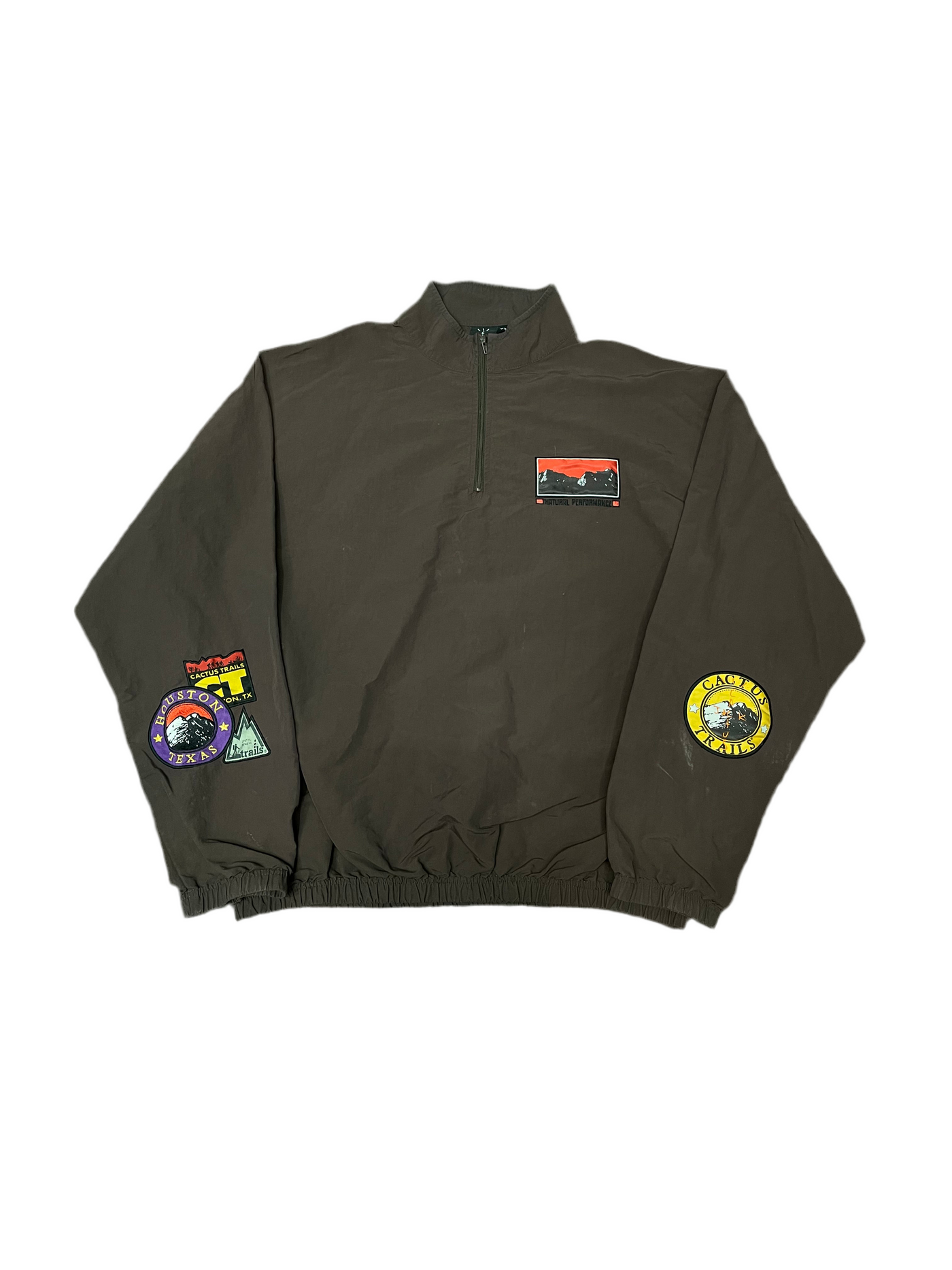 Cactus Jack by Travis Scott Cactus Trails Half Zip Windbreaker Brown
