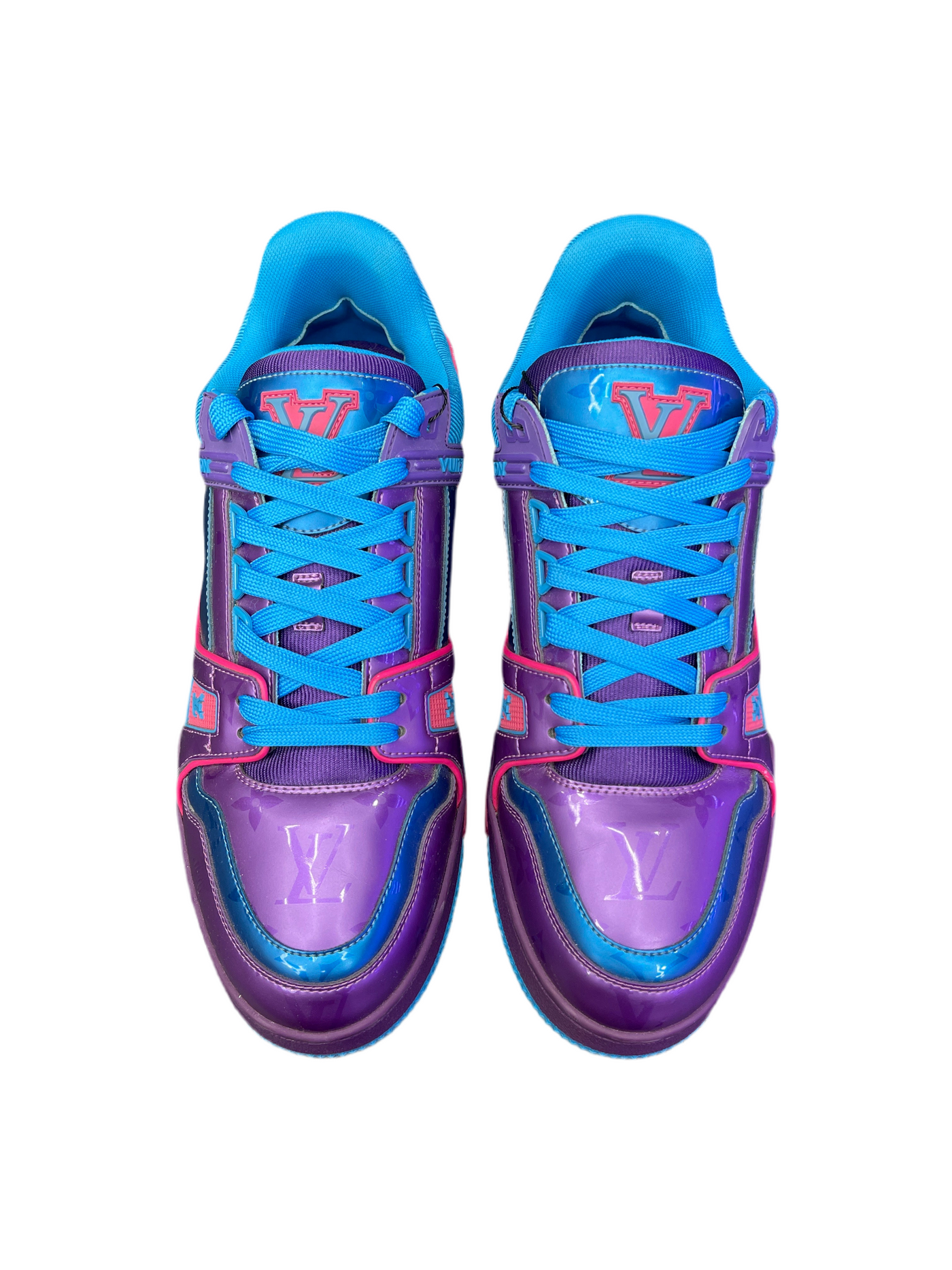 LV Trainer Metallic Purple Teal