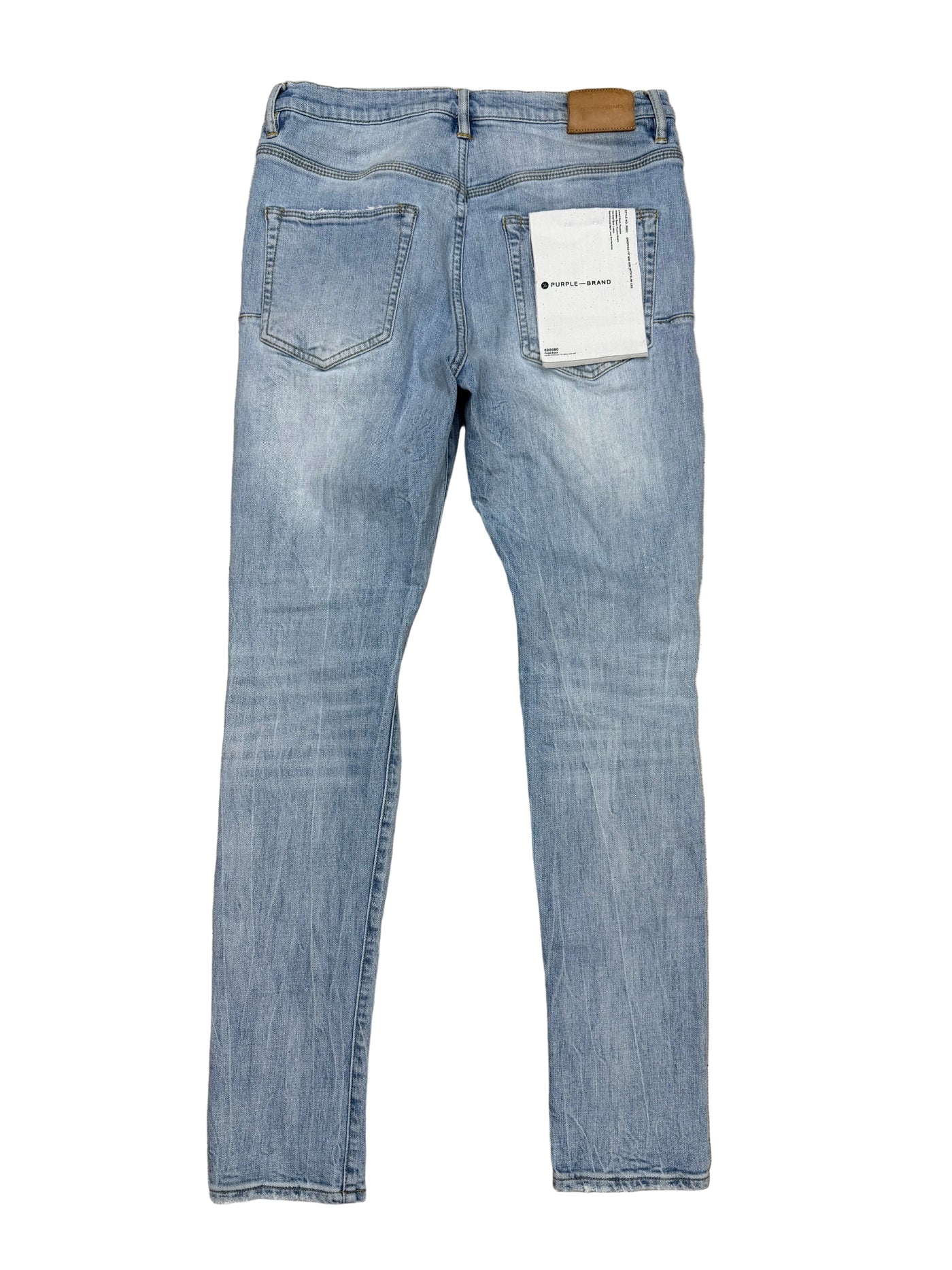 Purple Brand P002 Light Indigo Blowout Slim Fit Jeans
