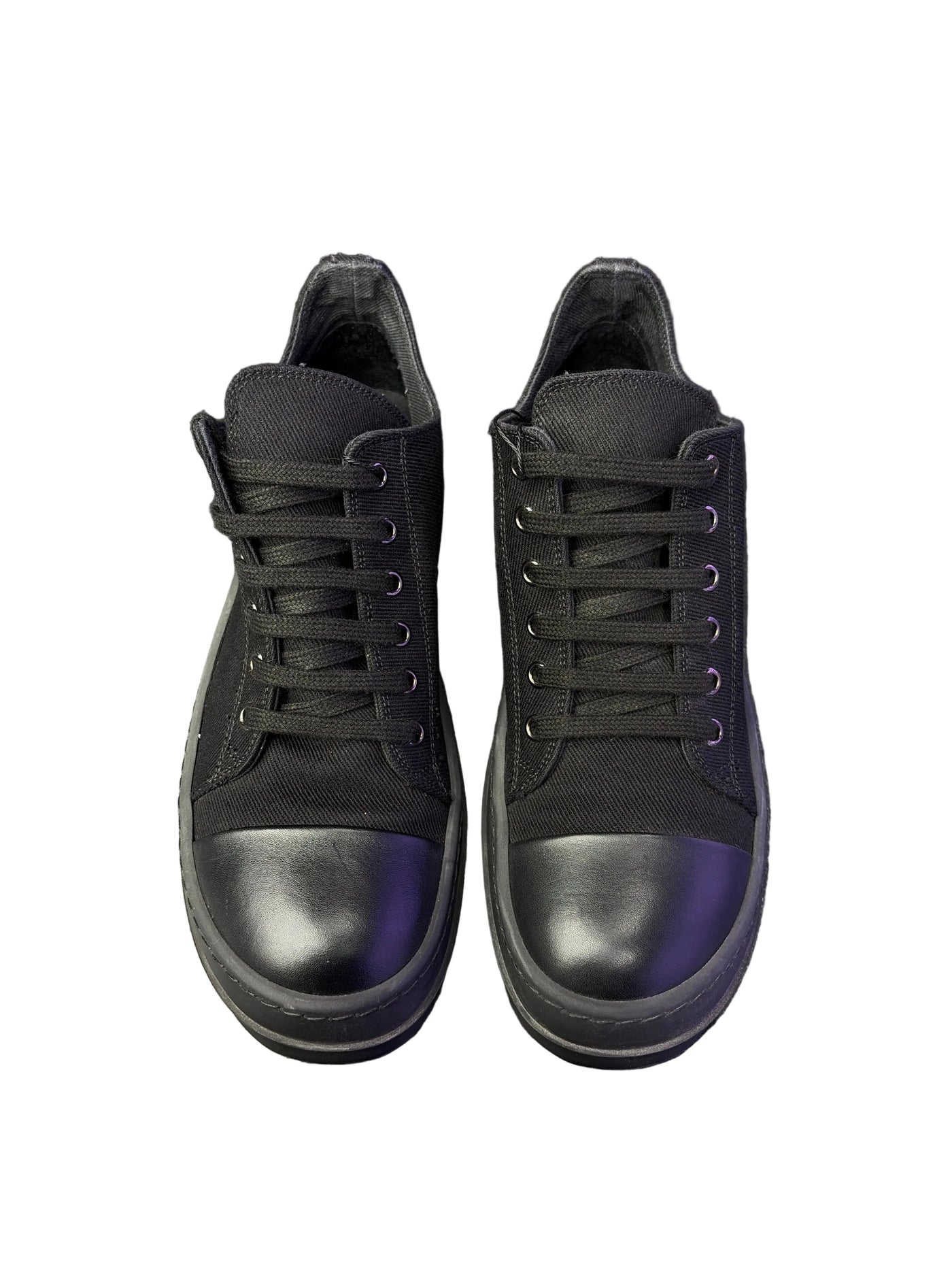 Rick Owens DRKSHDW Ramones Low Sneakers Triple Black