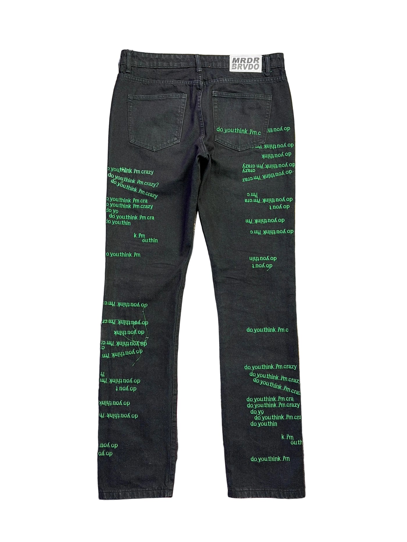 WDW DYTIC Scripture Denim Jeans Black