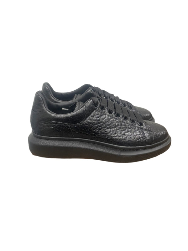 Alexander McQueen Oversized Leather Sneakers Black