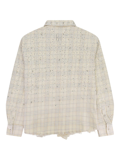 Birth Of Royal Child Rhinestone Embellished Beige Shirt