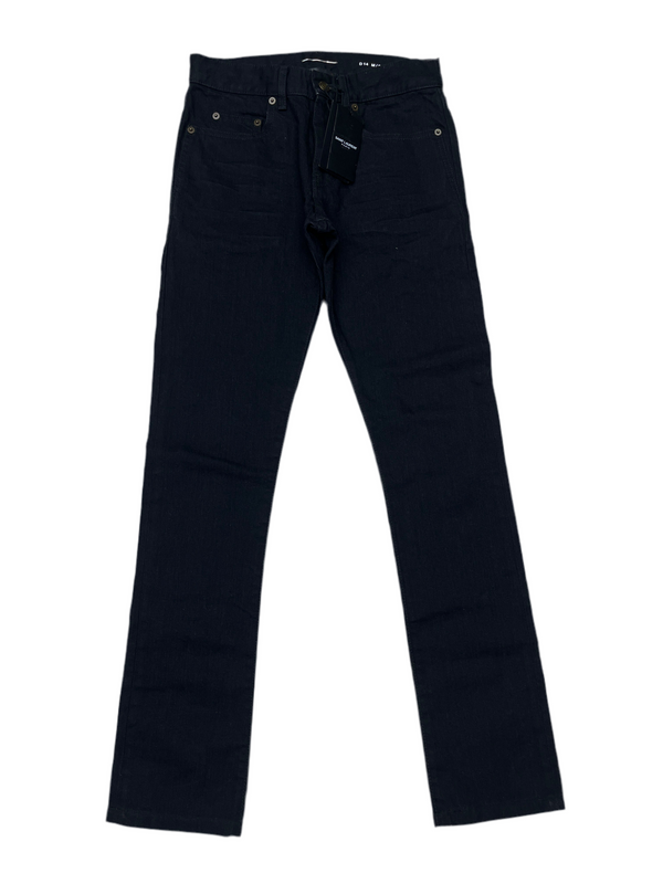Saint Laurent Straight Leg Jeans Black
