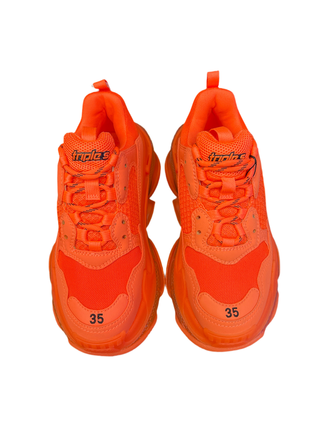 WMNS Balenciaga Triple S Clear Sole Orange