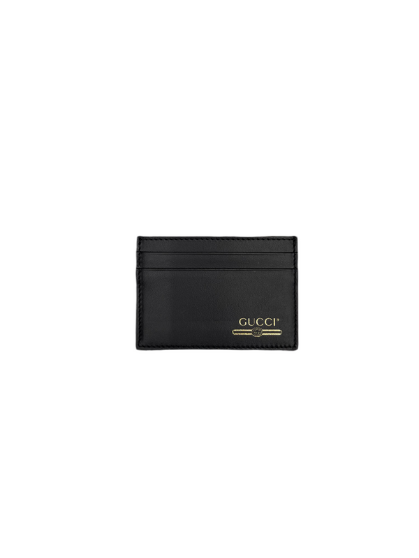 Gucci Leather Card Holder Black