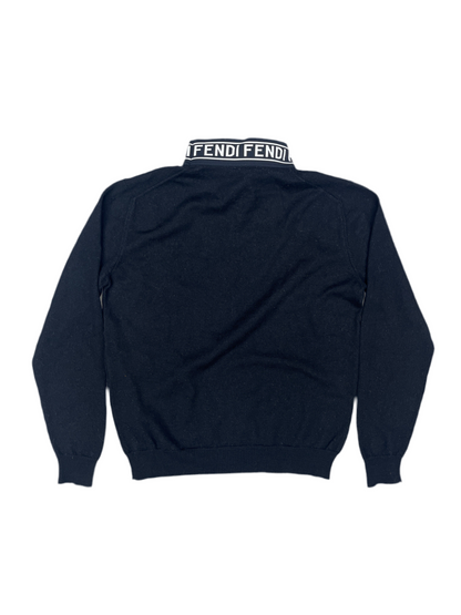 Fendi Wool Mock Neck Sweater