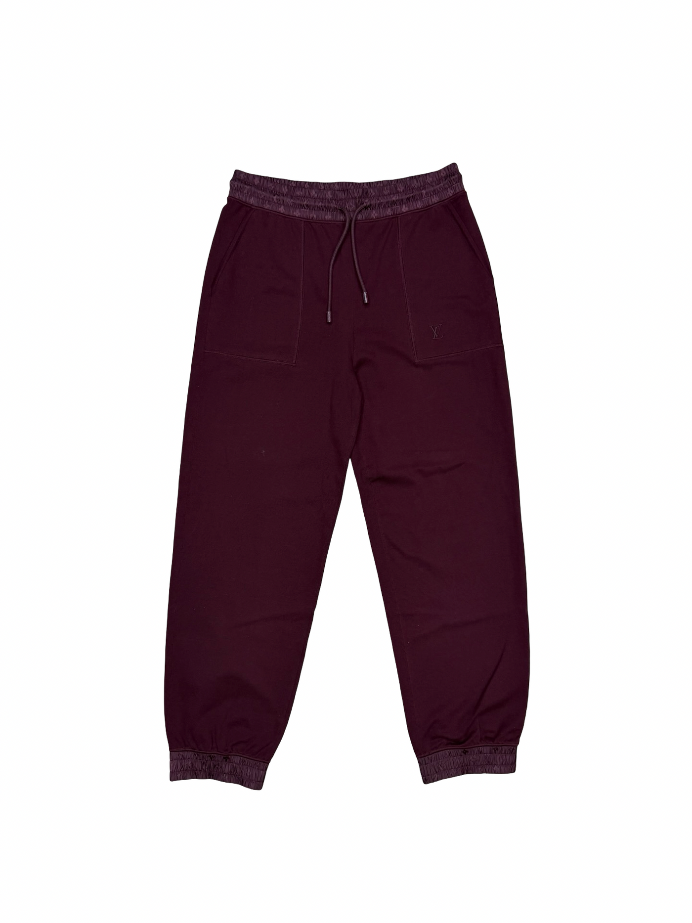 LV Monogram Lounge Sweatpants Burgandy
