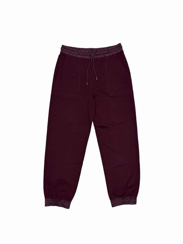 LV Monogram Lounge Sweatpants Burgandy