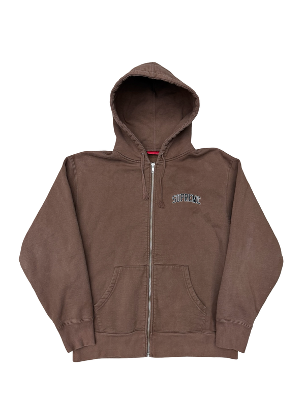 Supreme Doughboy Zip Up Hoodie Brown