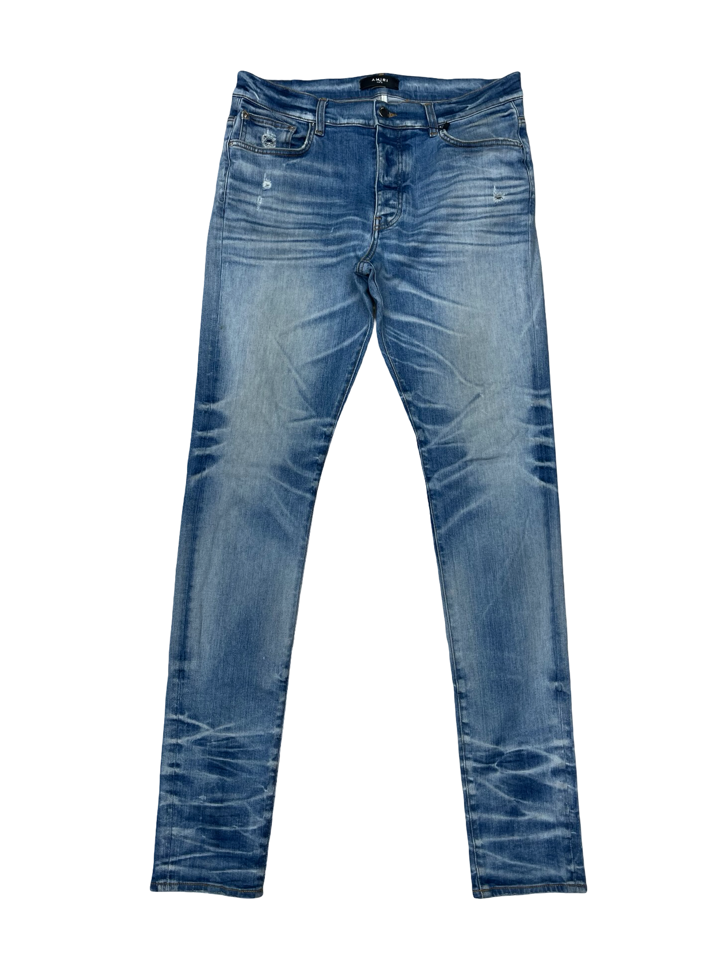 Amiri Honeycomb Stack Jeans Indigo