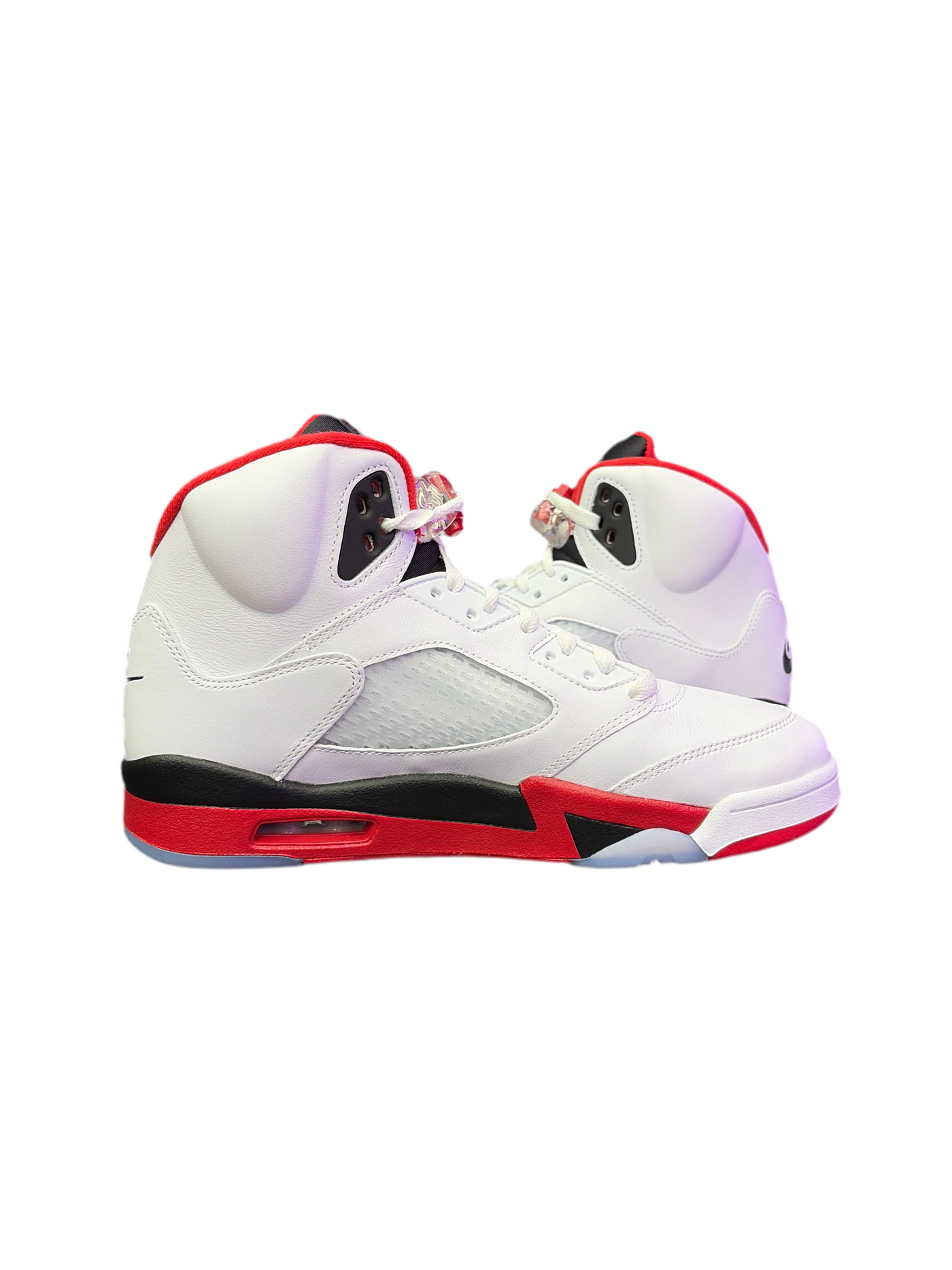 Nike Air Jordan 5 Retro Fire Red Black Tongue