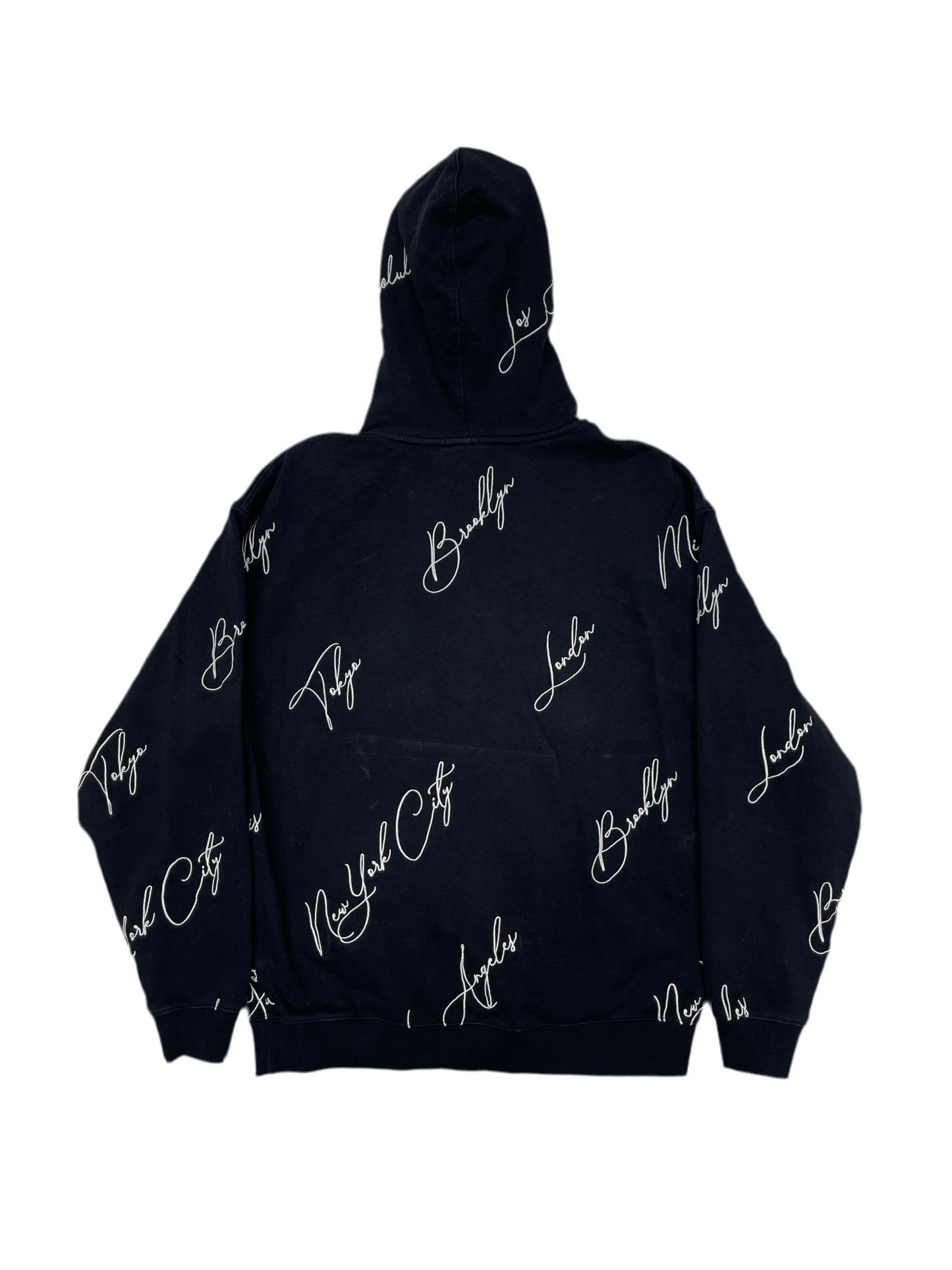KITH City Script Logo Hoodie Black
