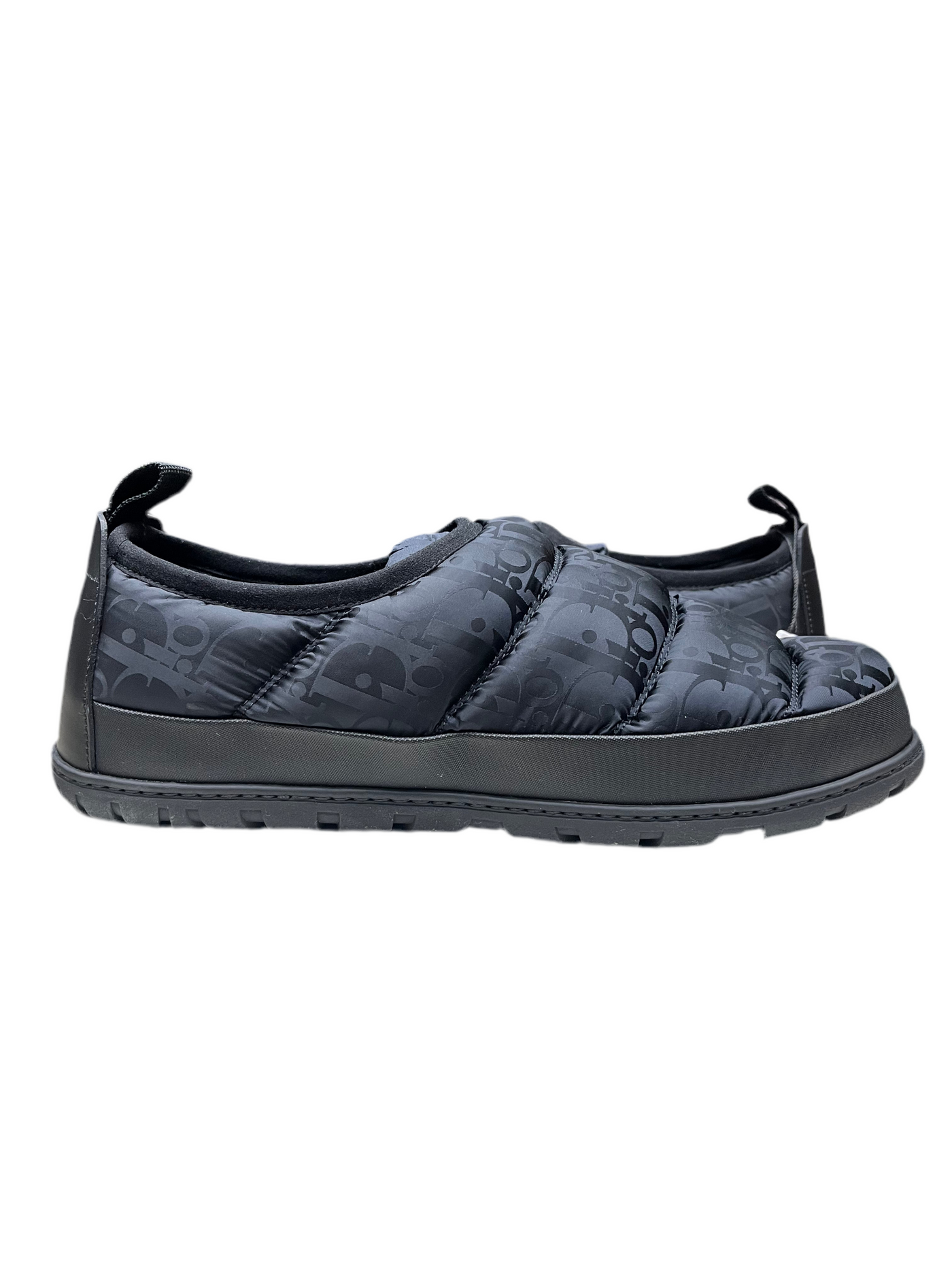 Dior Snow Slipper Quilted Dior Oblique Black