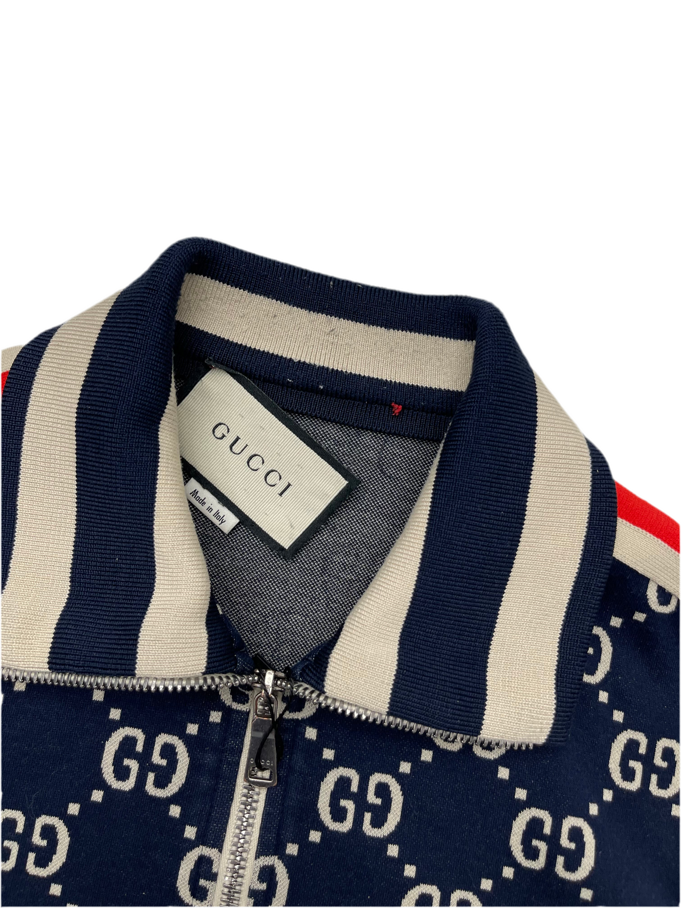 Gucci GG Jacquard Track Jacket Navy
