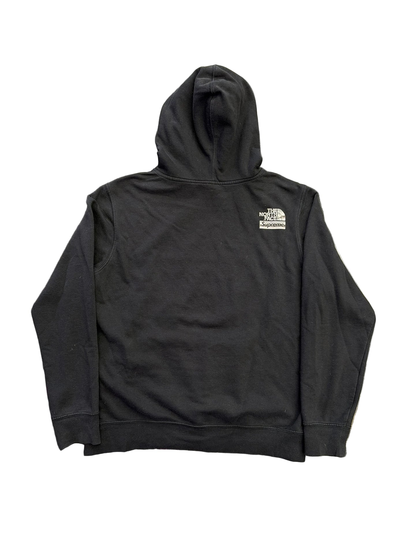 SS18 Supreme x TNF Metallic Logo Hooded Sweatshirt Black