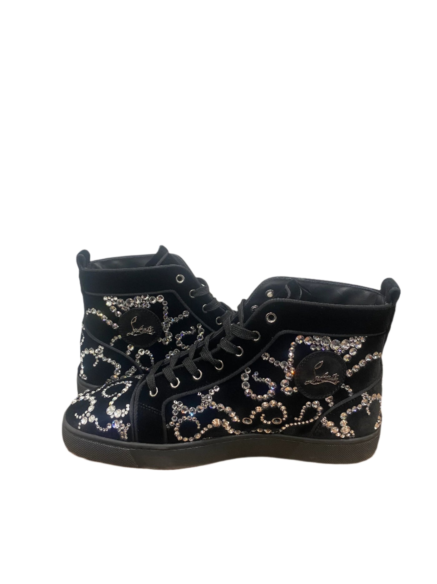 Christian Louboutin Octolouis Strass High Top Sneakers
