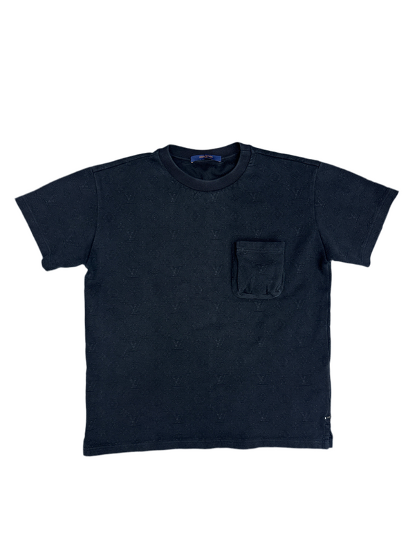 Lv Monogram Black Pocket Shirt