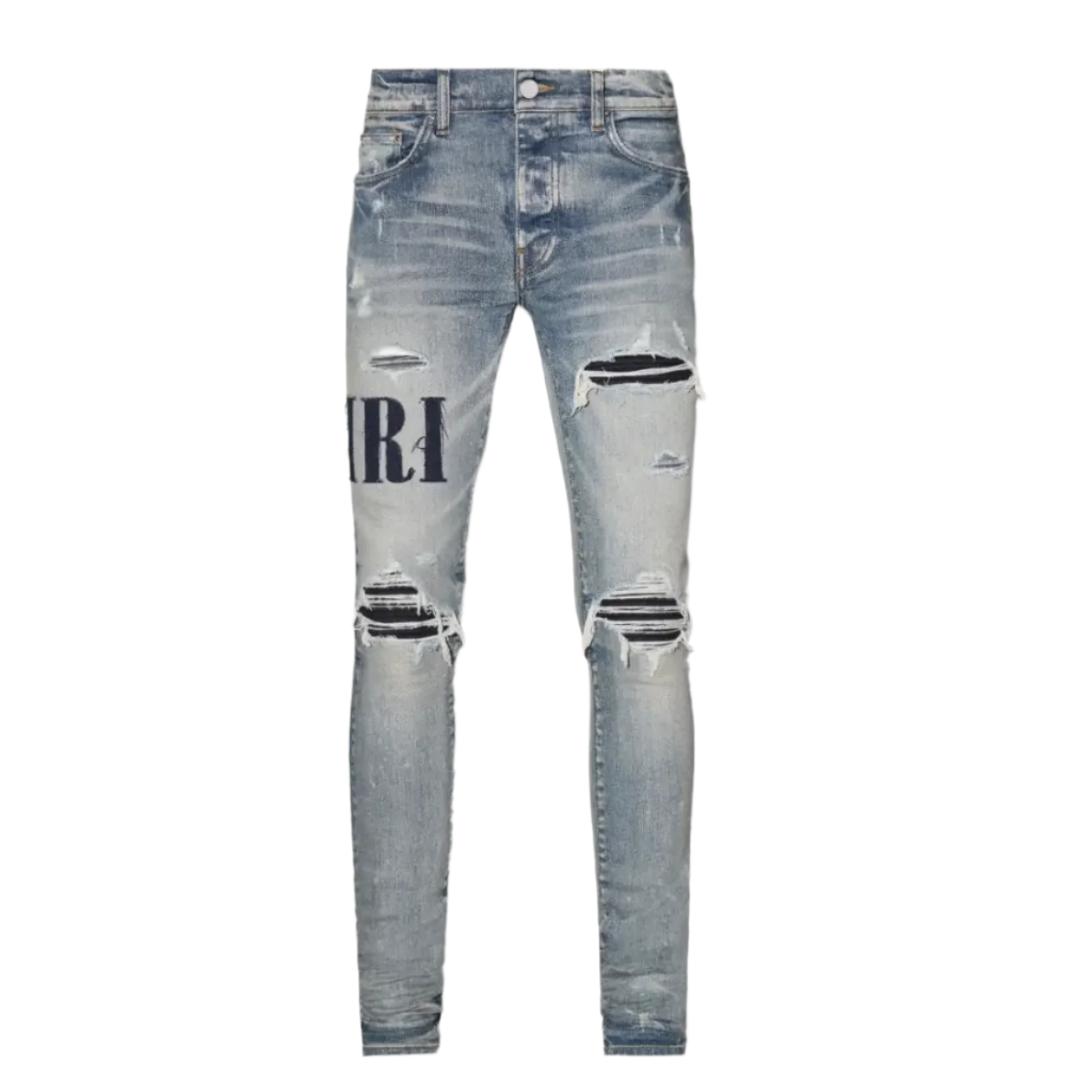 Amiri Denim Applique Logo Jean Clay Indigo