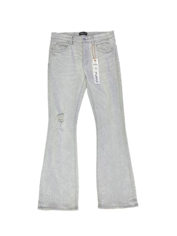 Purple Brand Vintage Blowout Flare Jeans Light Grey
