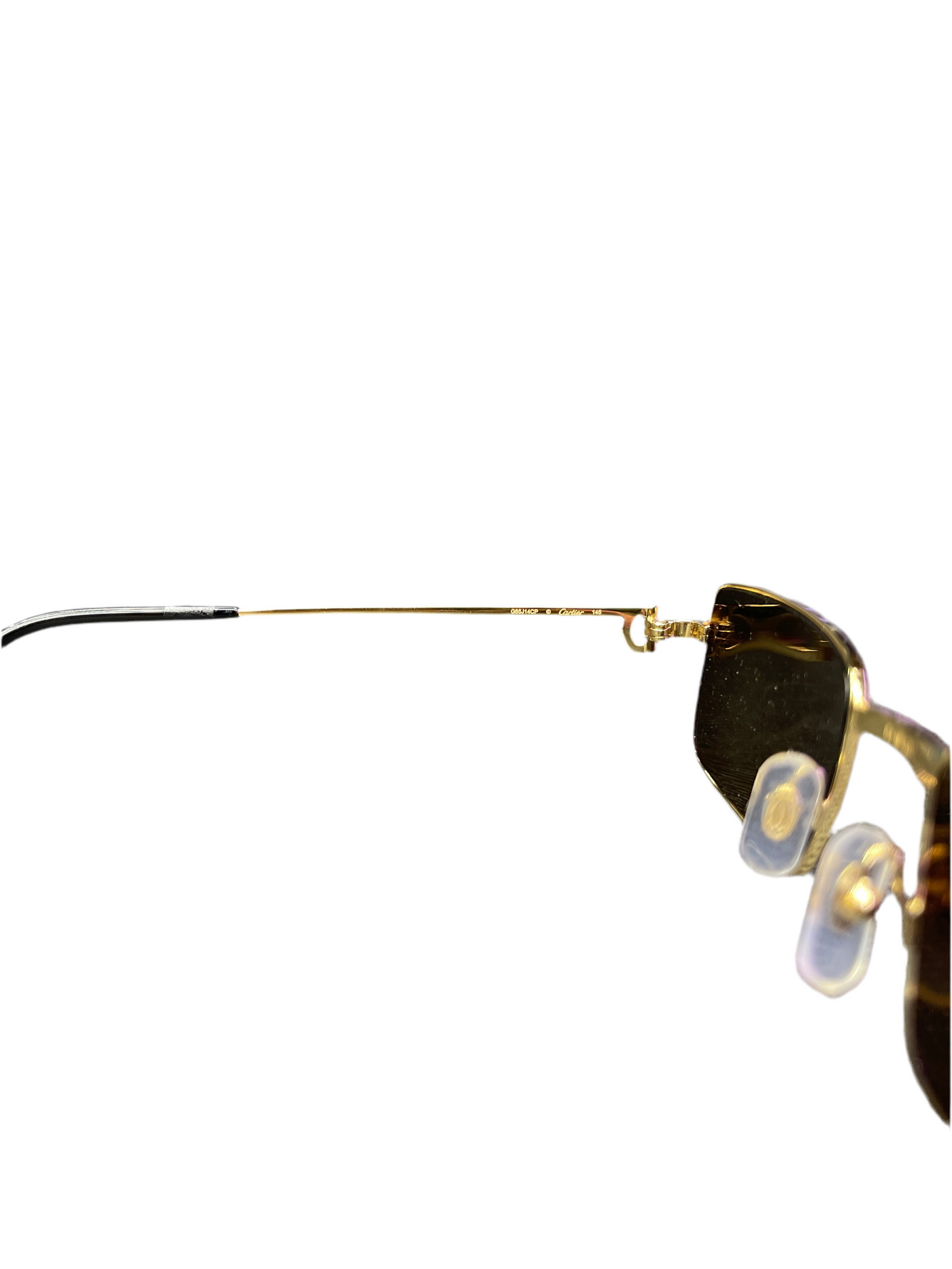 Cartier Gold Rectangle Frame Sunglasses CT0501S 005