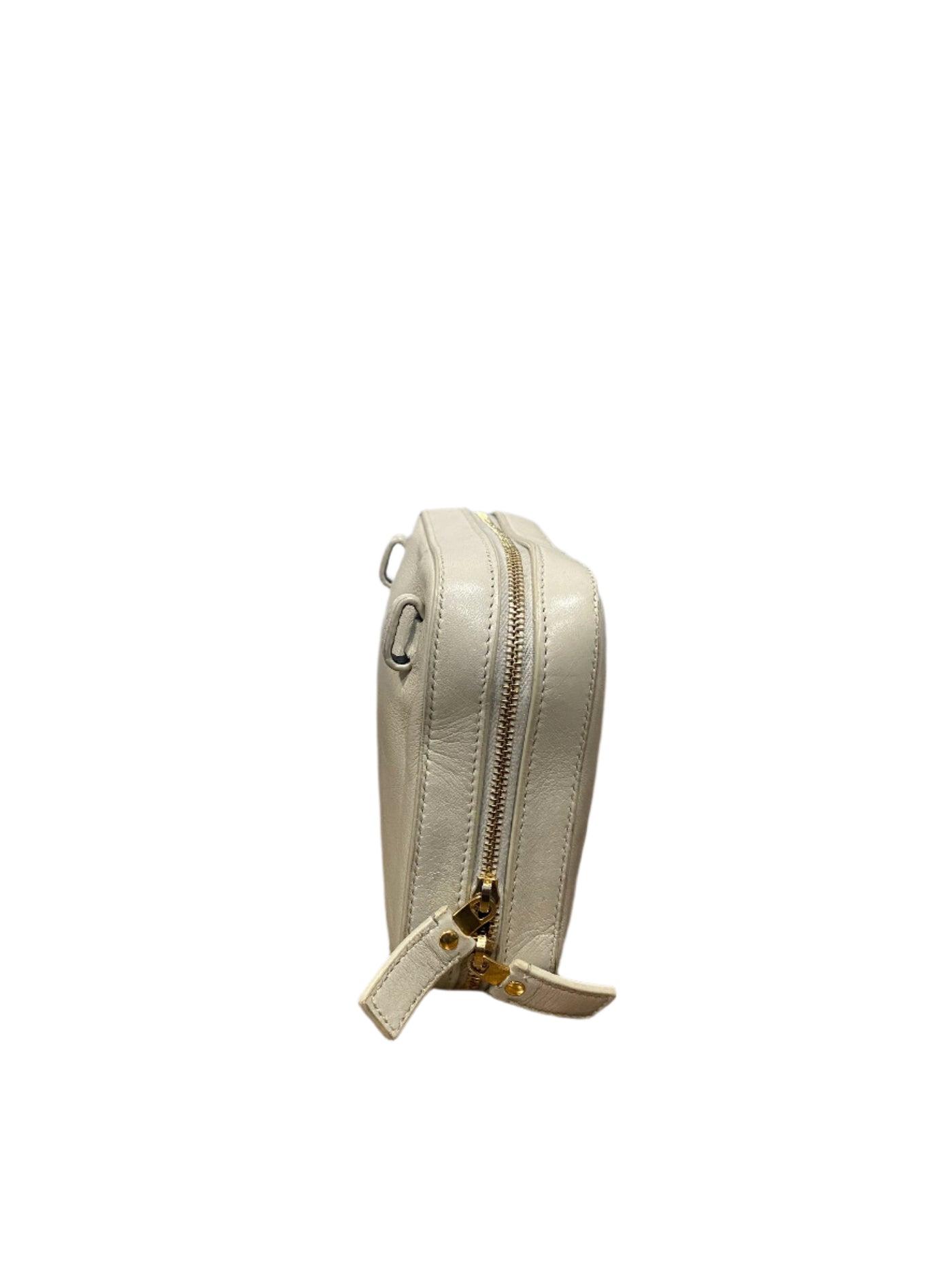 YSL Lambskin Matelasse Vicky Monogram Belt Bag Beige