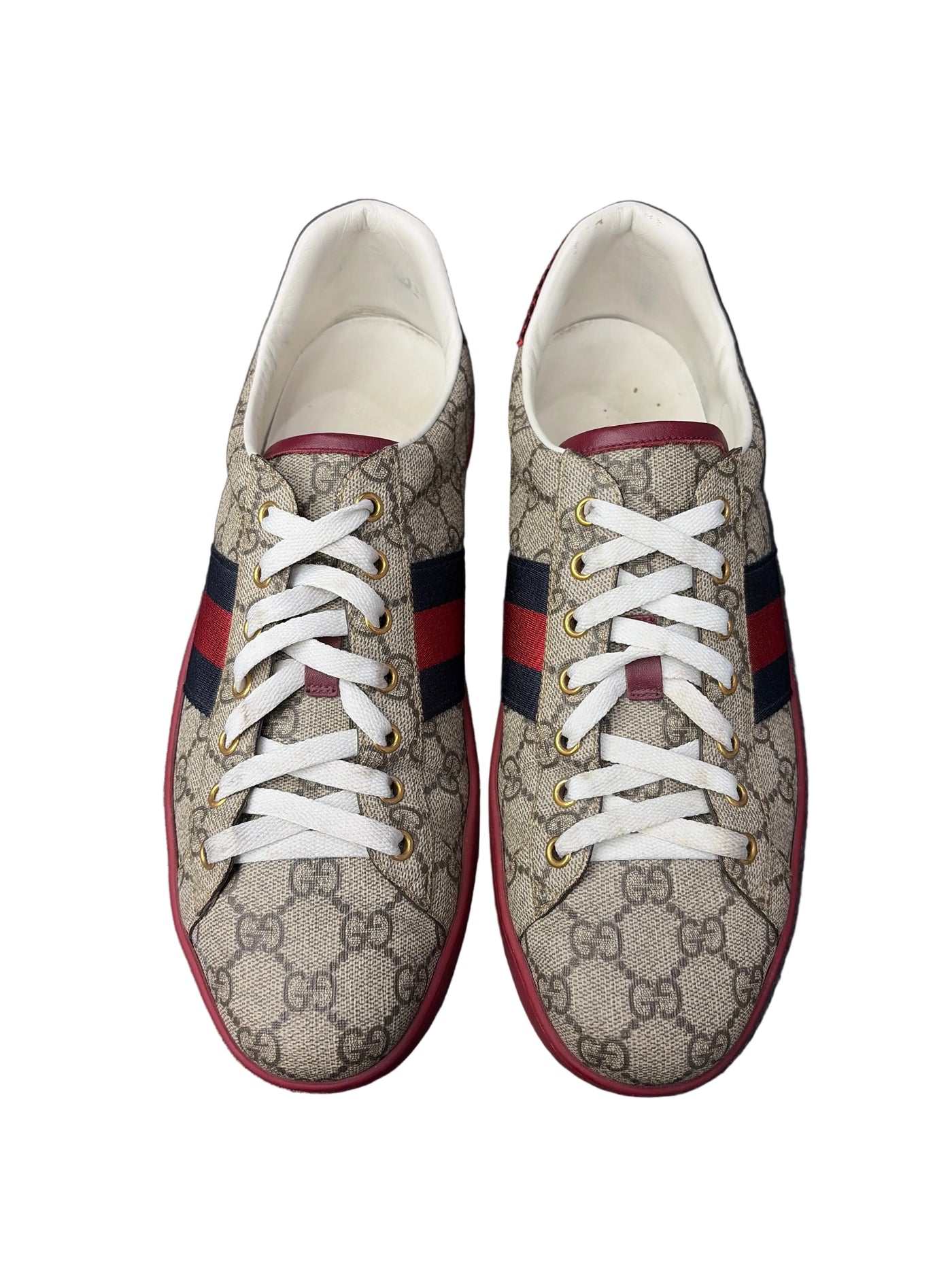 Gucci GG Ace Supreme Beige Navy Red