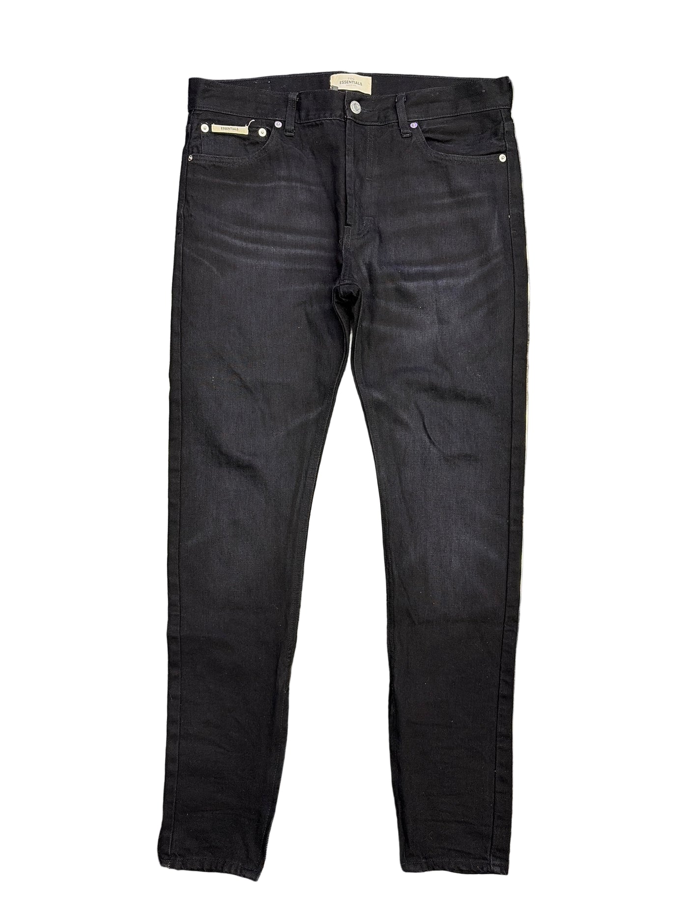 FOG Essentials Zip Ankle Skinny Jeans Black
