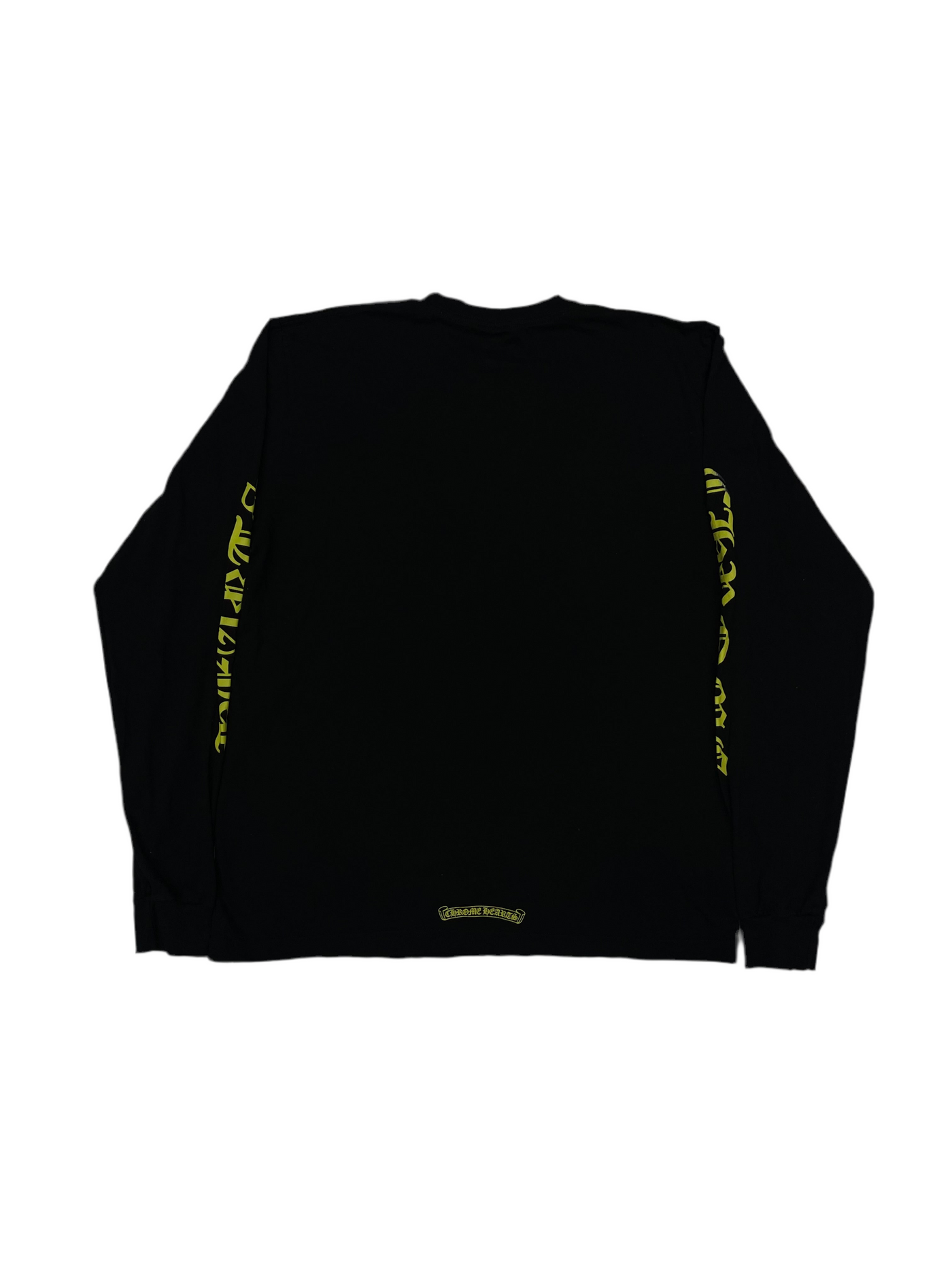 Chrome Hearts Neon Green Collar L/S Shirt Black