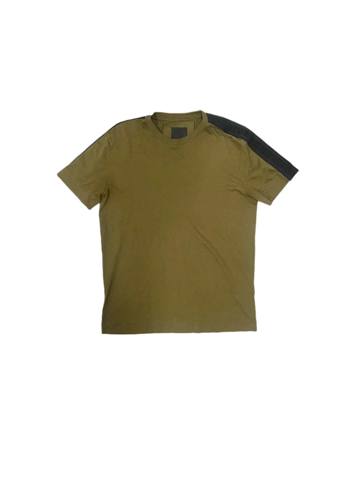 Givenchy Black Side Sleeve Logo T-Shirt Olive