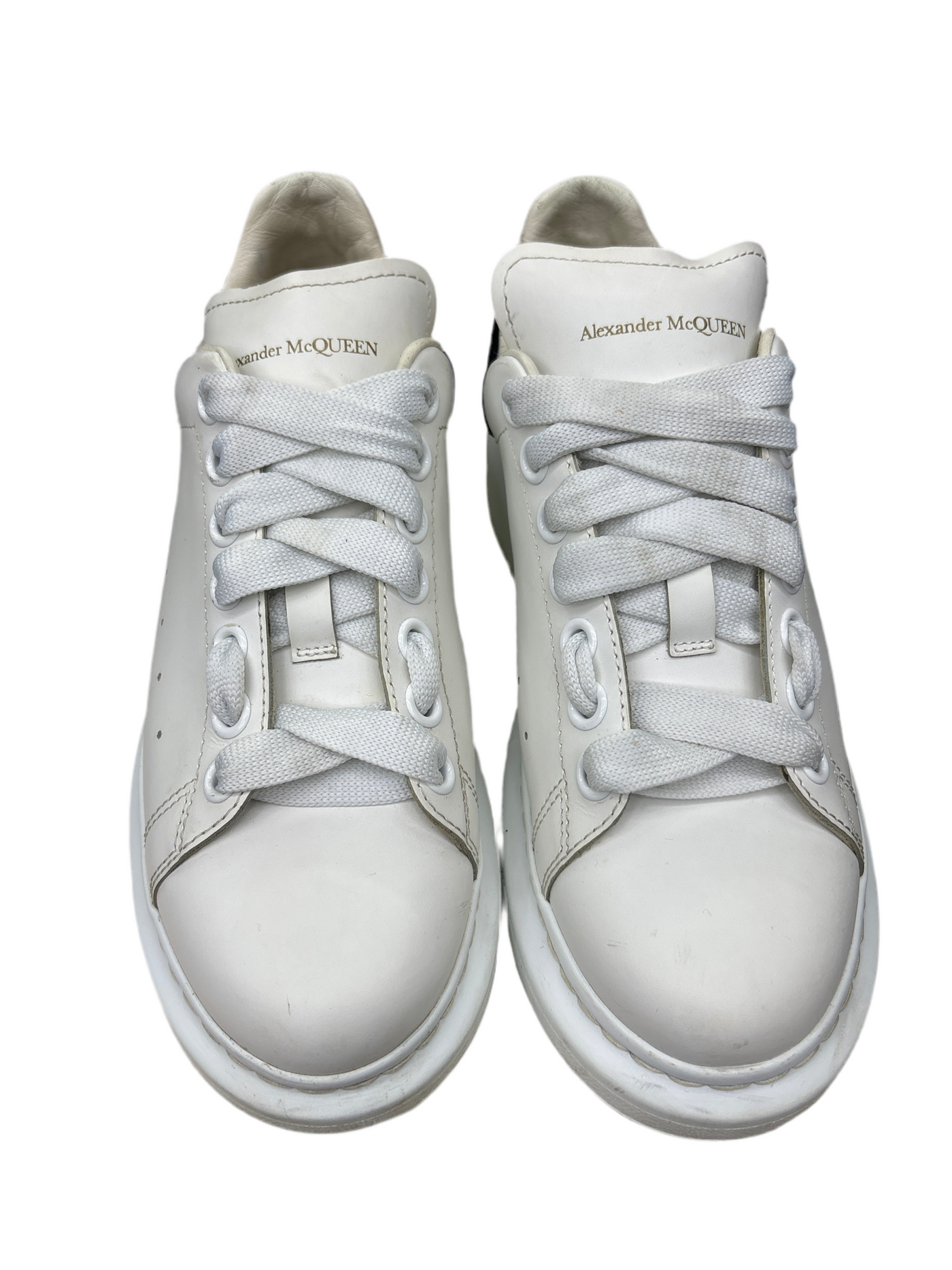 Alexander McQueen White Black Velvet