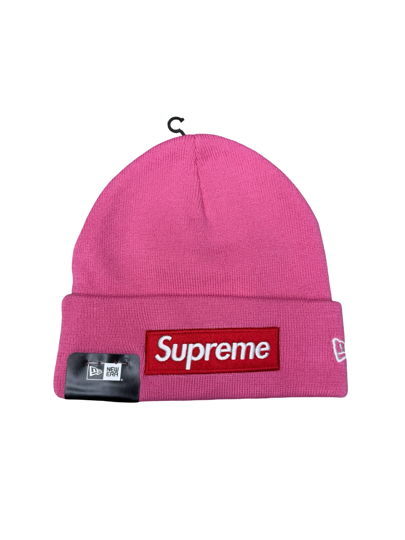 Supreme x New Era Box Logo Beanie Pink Red