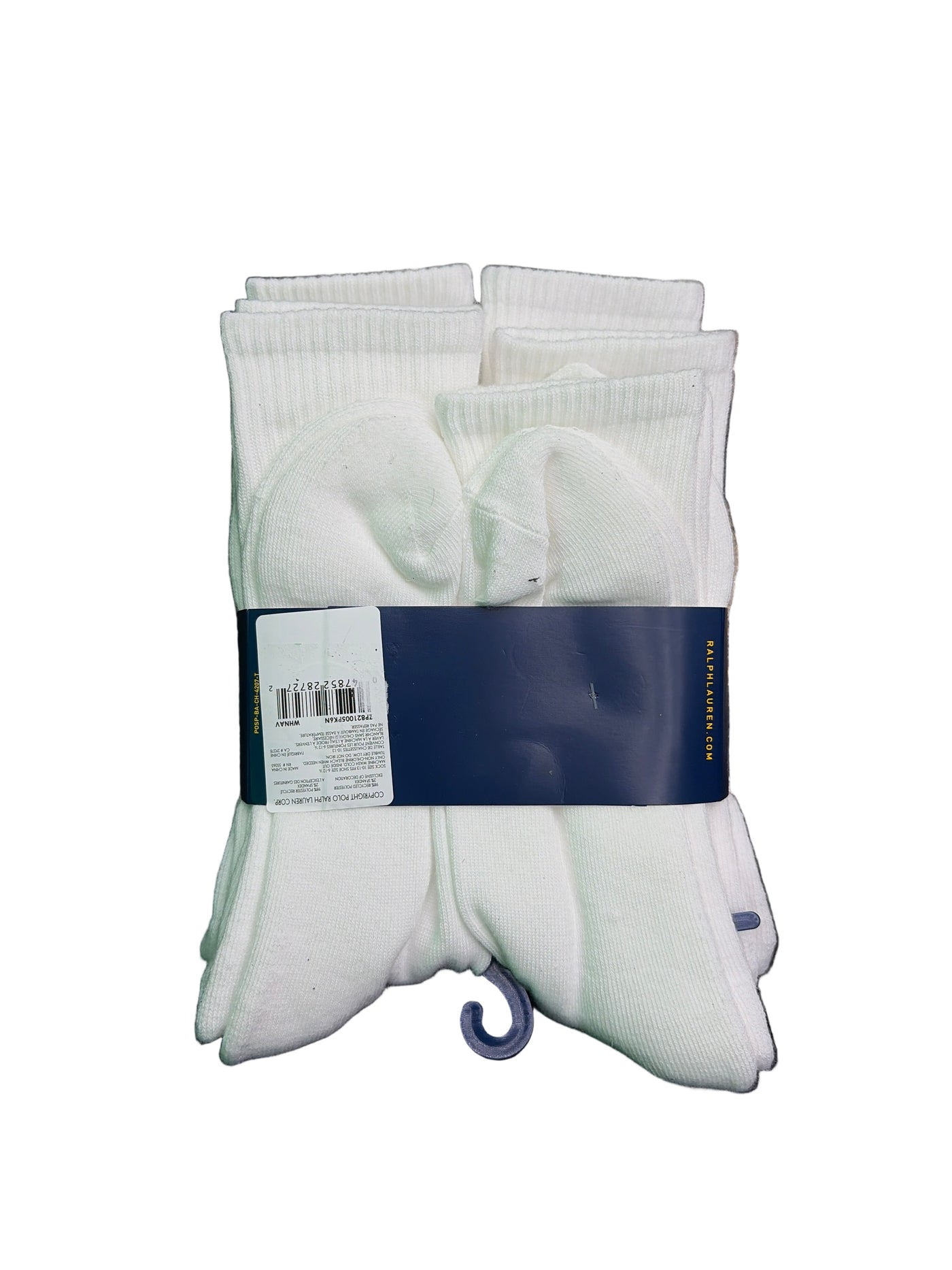 Polo Classic Sport High Socks White 6 Pack