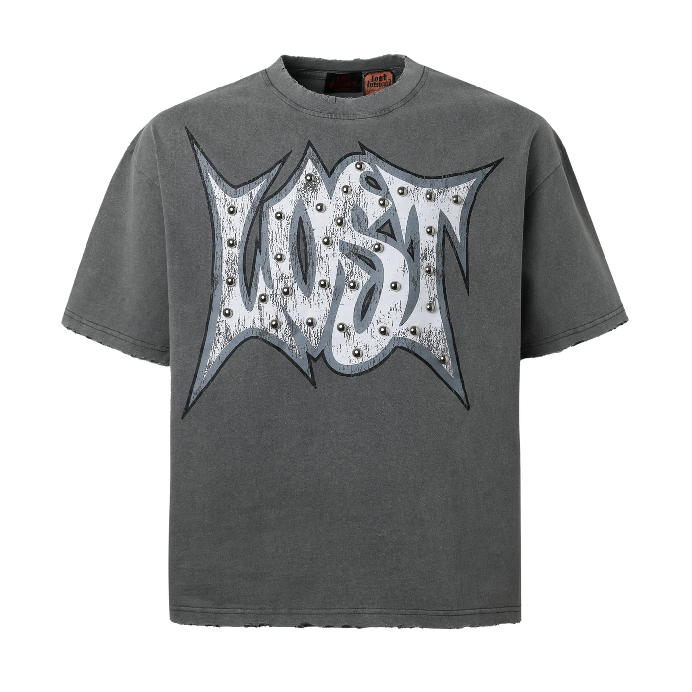 Lost Intricacy Outline T-Shirt Grey Wash
