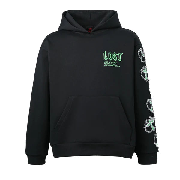 Lost Intricacy MITT Hoodie Black Green