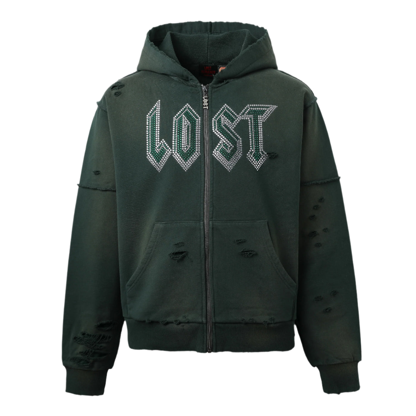 Lost Intricacy Emerald Zip Up Hoodie