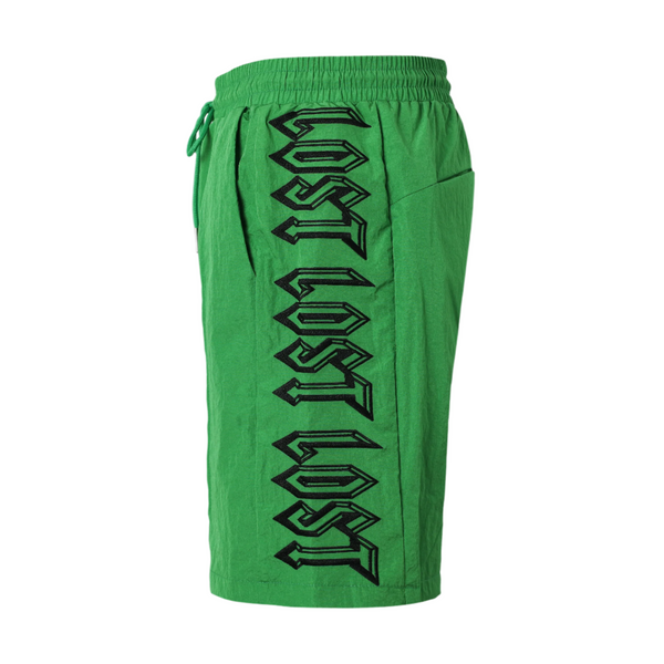 Lost Intricacy Nylon Shorts Green/Black