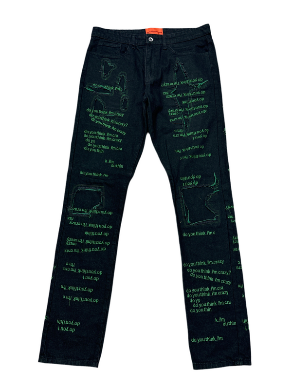WDW Scripture Denim Jeans