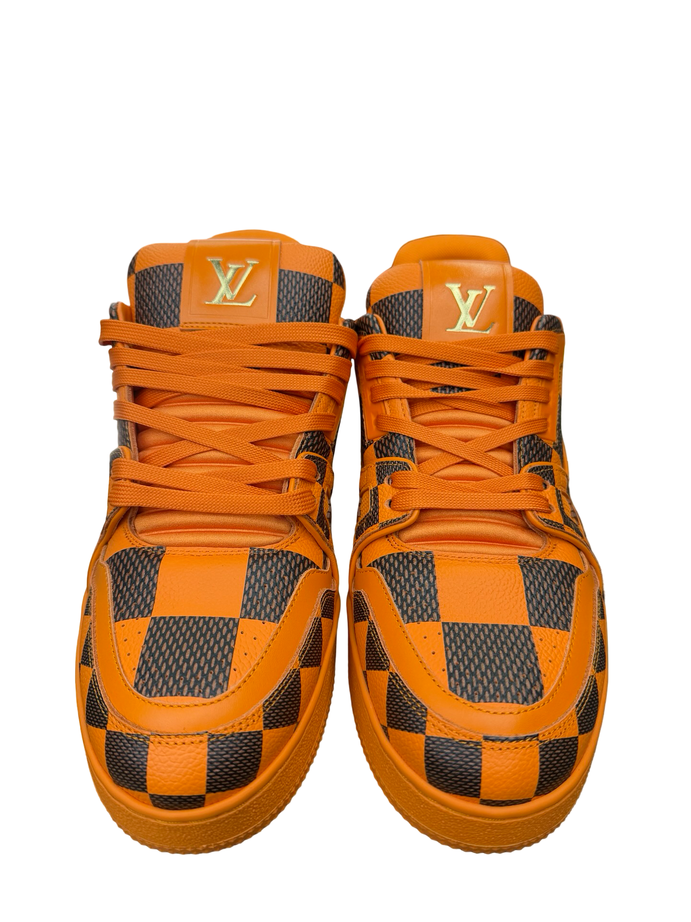 LV Trainer Sneaker Damier Pop Orange
