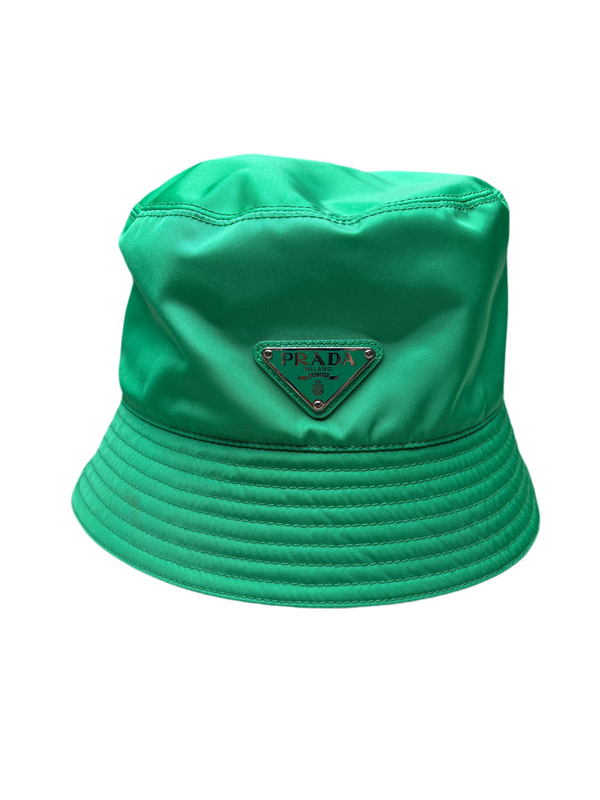 Prada Nylon Bucket Hat Green