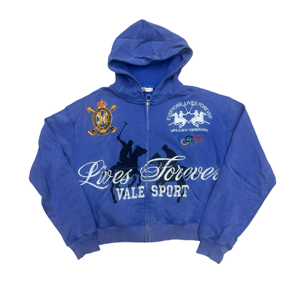 Vale Forever Schwab Blue Zip Up
