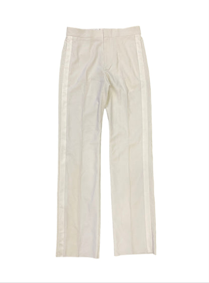 Givenchy Trousers Satin Stripe White